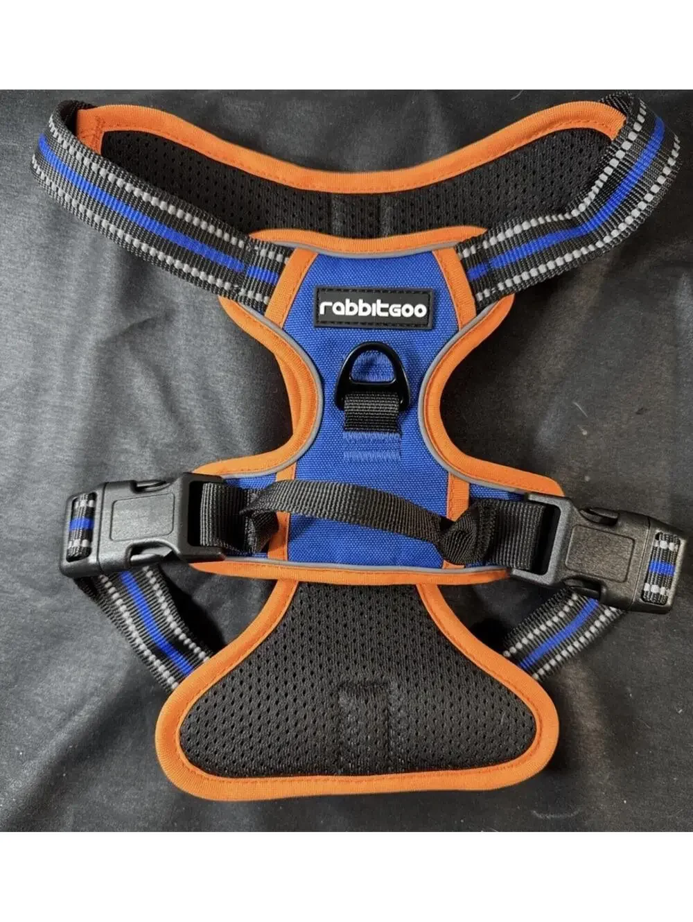 Rabbitgoo Dog Harness with 2 Leash Clips No-Pull Reflective Vest for Medium Dogs